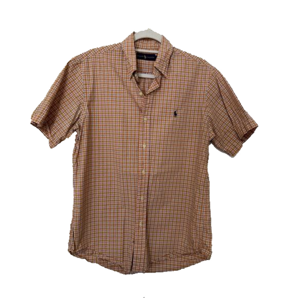 Ralph Lauren Button Front Short Sleeve 100% Cotton